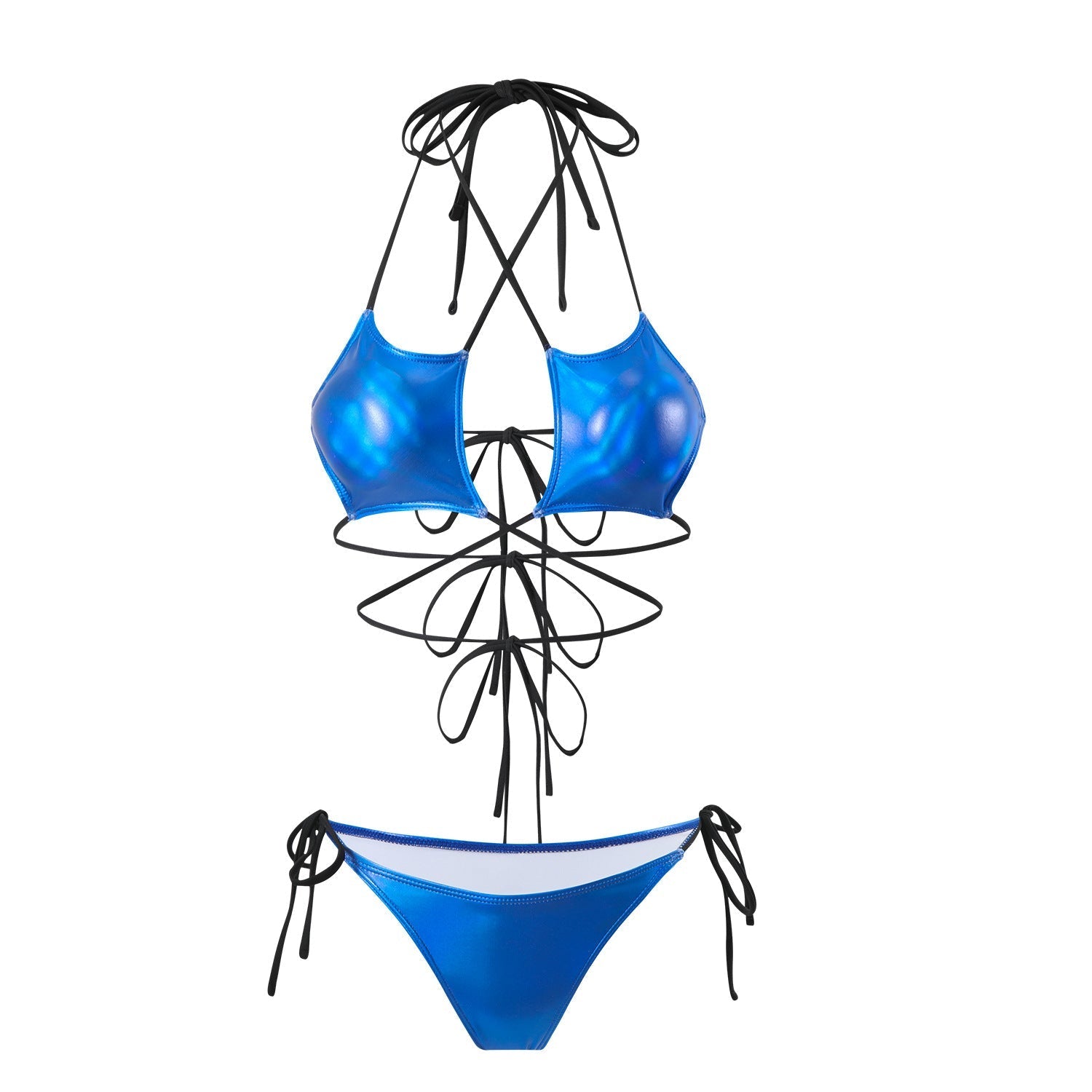 Sexy Bronzing Five Star Drawstring Strap Split Swimwear Swimsuit Bikini Bikini Bella Mia